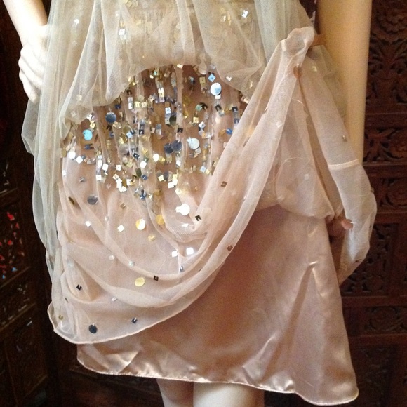 Adrianna Papell sparkly strapless evening dress, 6 - Picture 5 of 8